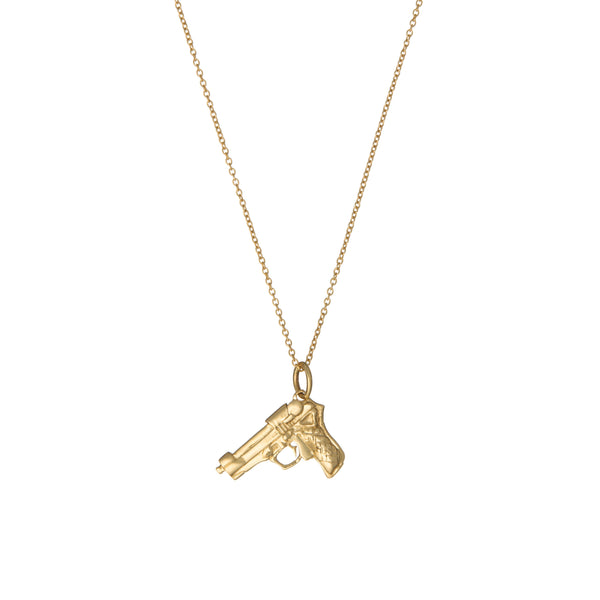 9ct gold Pistol Necklace