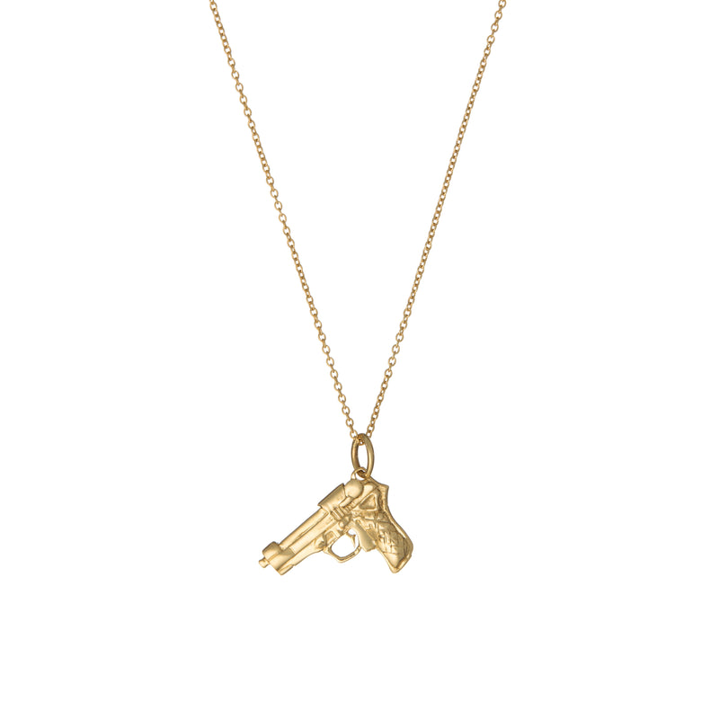 9ct gold Pistol Necklace
