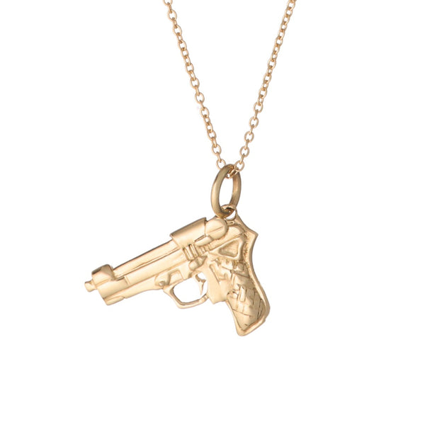 9ct gold Pistol Necklace