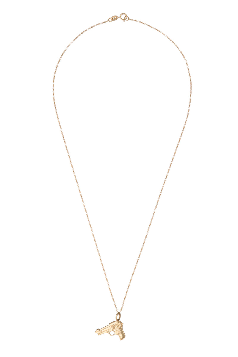9ct gold Pistol Necklace