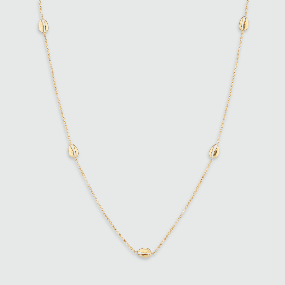 Moka Multi Shell 18ct Gold Vermeil Necklace