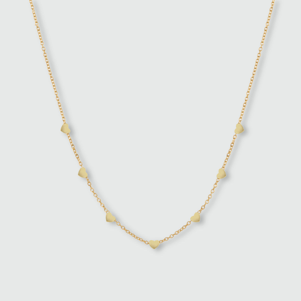 Verona Gold Vermeil Multi Heart Necklace