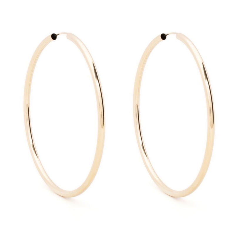 60mm Infinity large hoop earrings