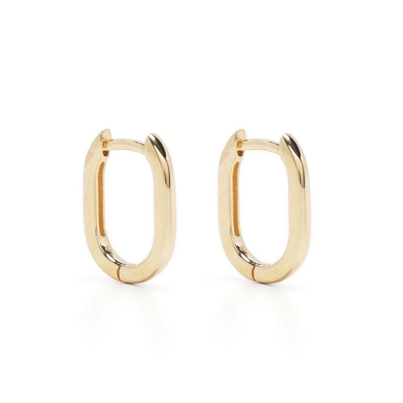 9KT YELLOW GOLD MINI ARC HUGGIE EARRINGS