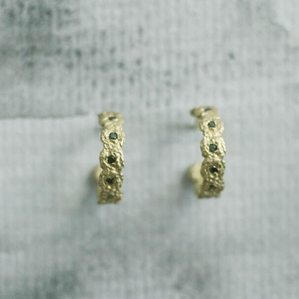 Shisha Crown Hoop Earrings