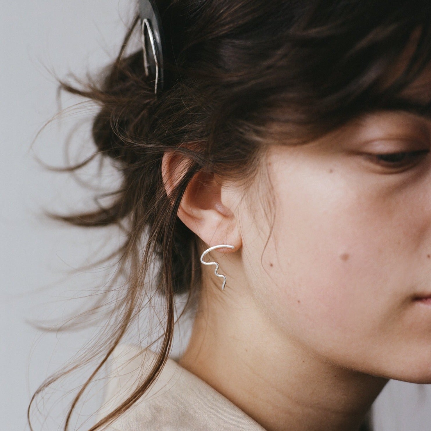 ISAMU Silver Earrings