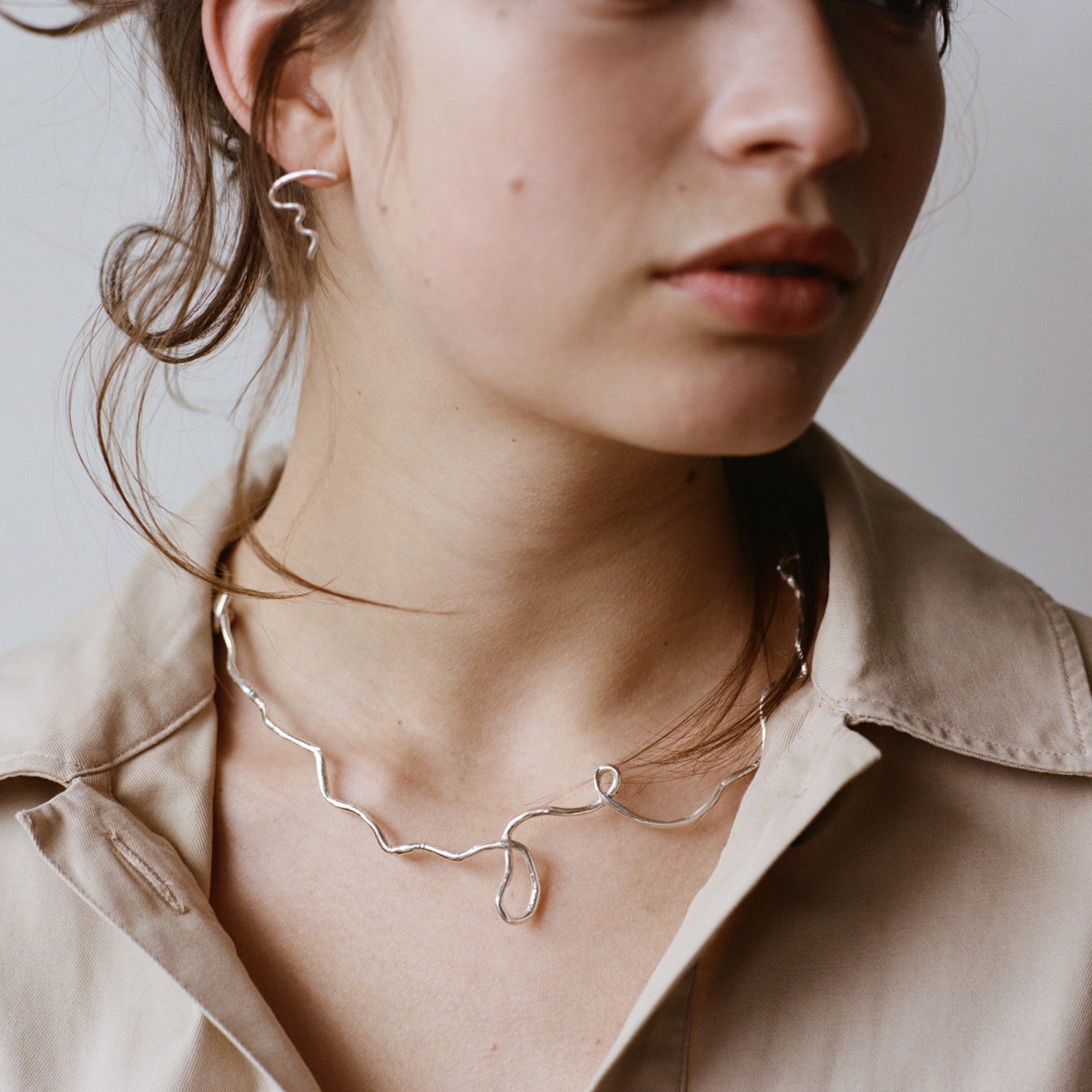 ISAMU Silver Earrings