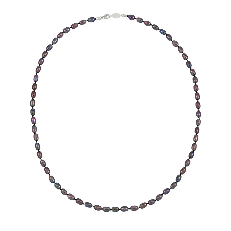 Men's Oval Peacock Pearl Necklace