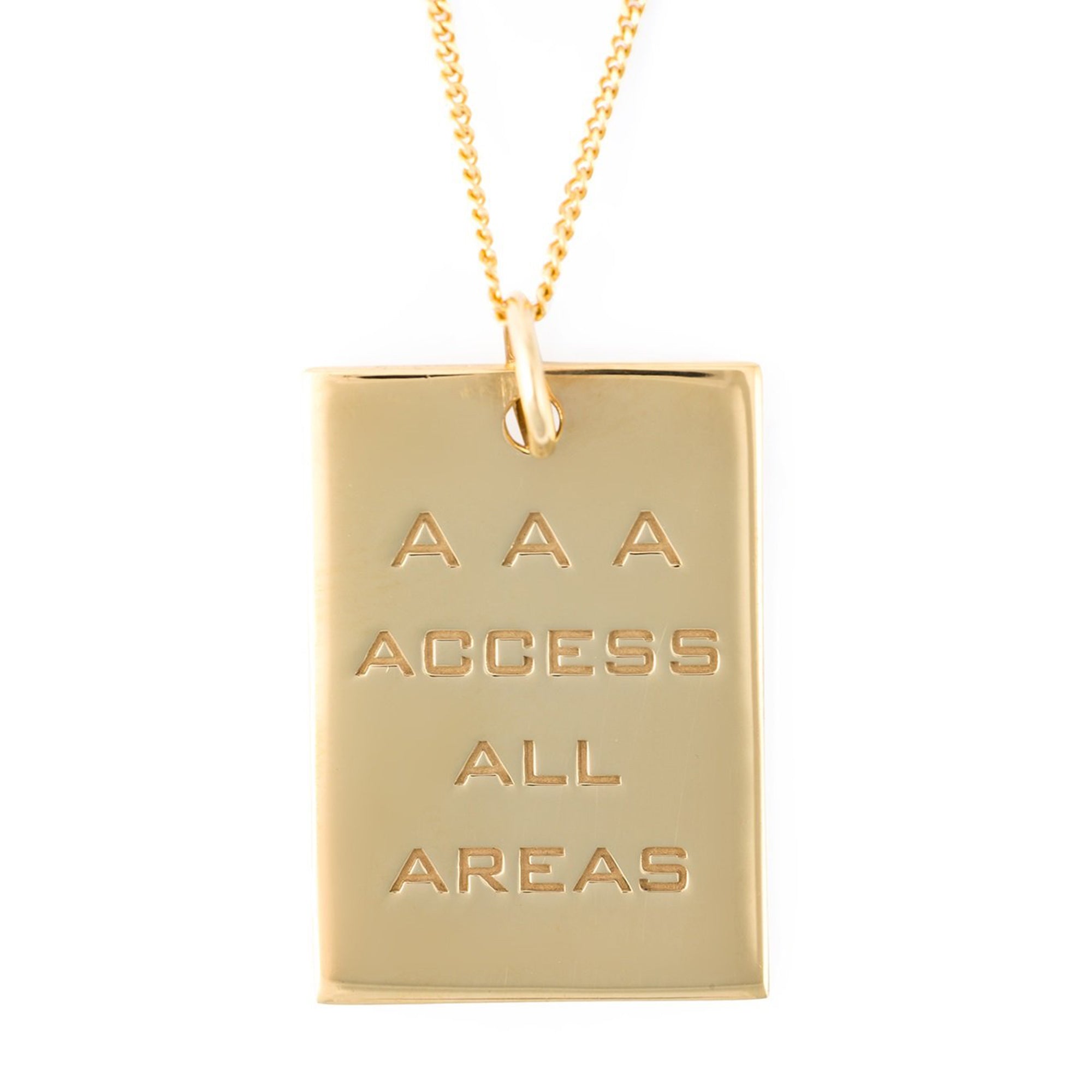 AAA PASS PENDANT GOLD