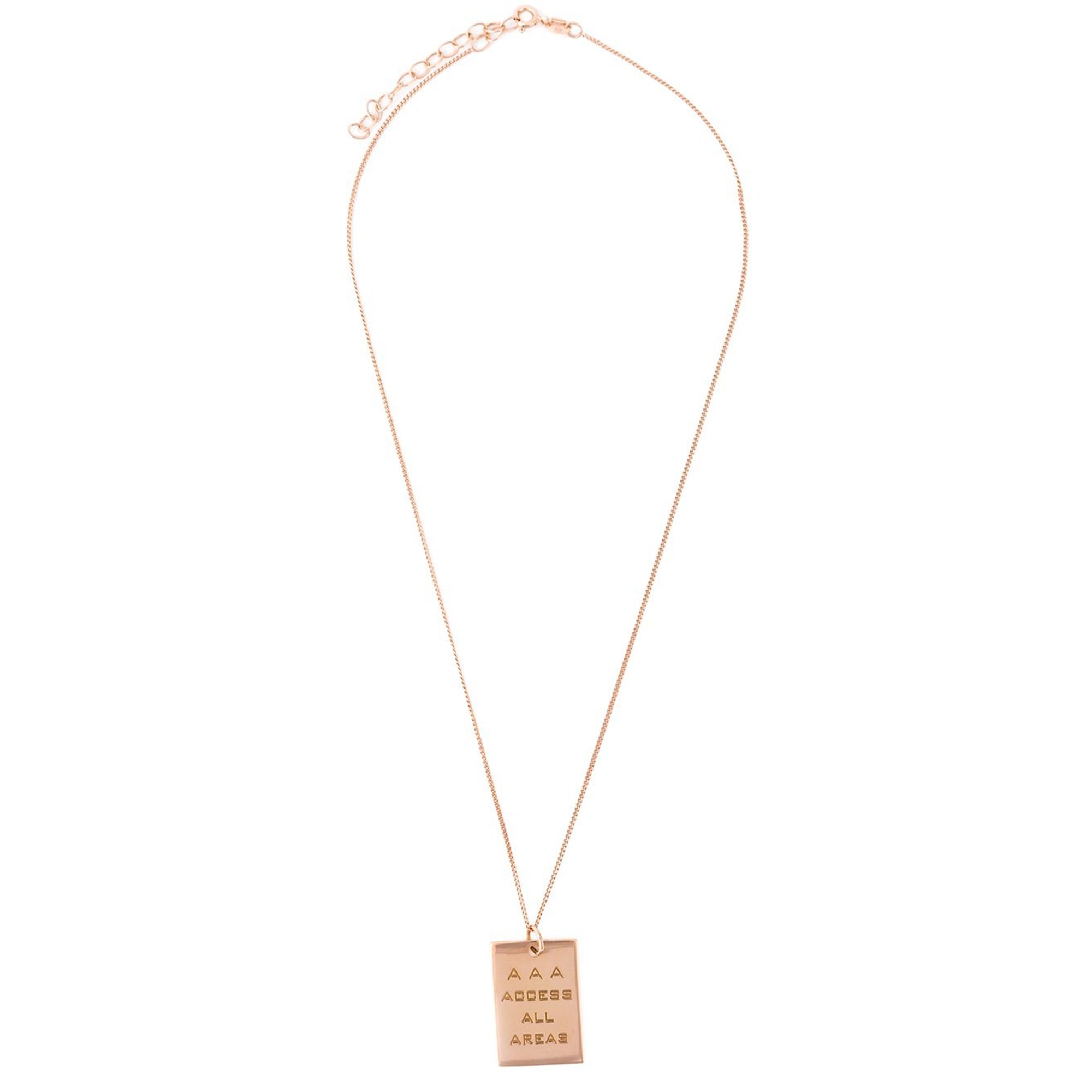 AAA PASS PENDANT ROSE GOLD