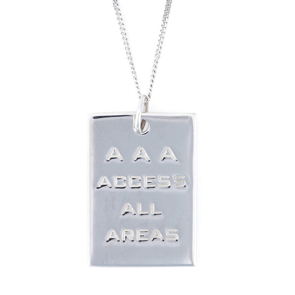 AAA PASS PENDANT SILVER