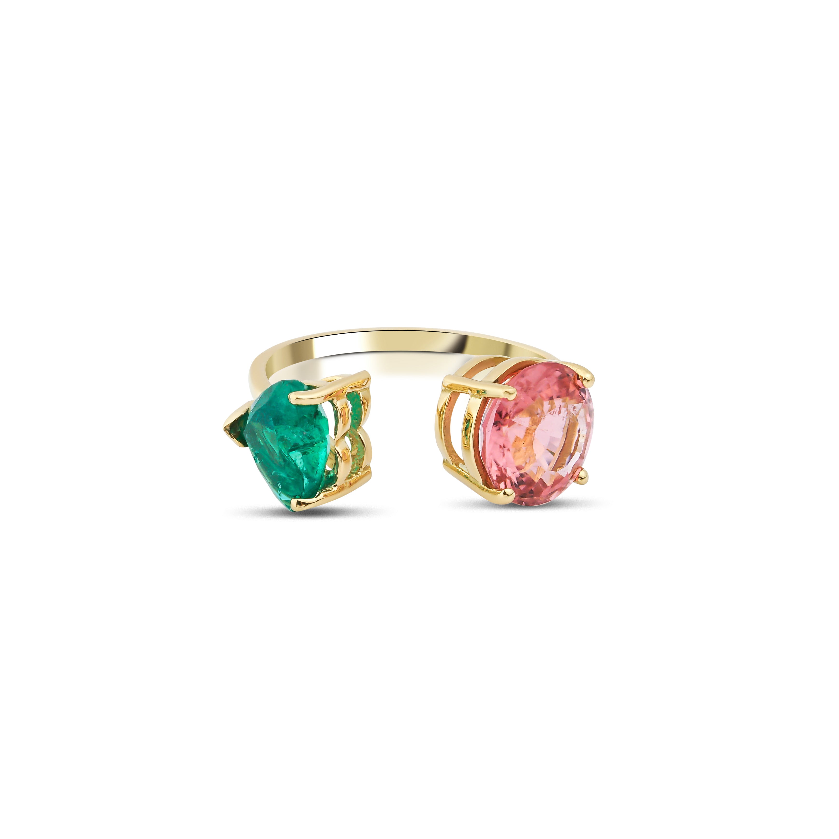 18ct Gold Artisia Duo Open Ring