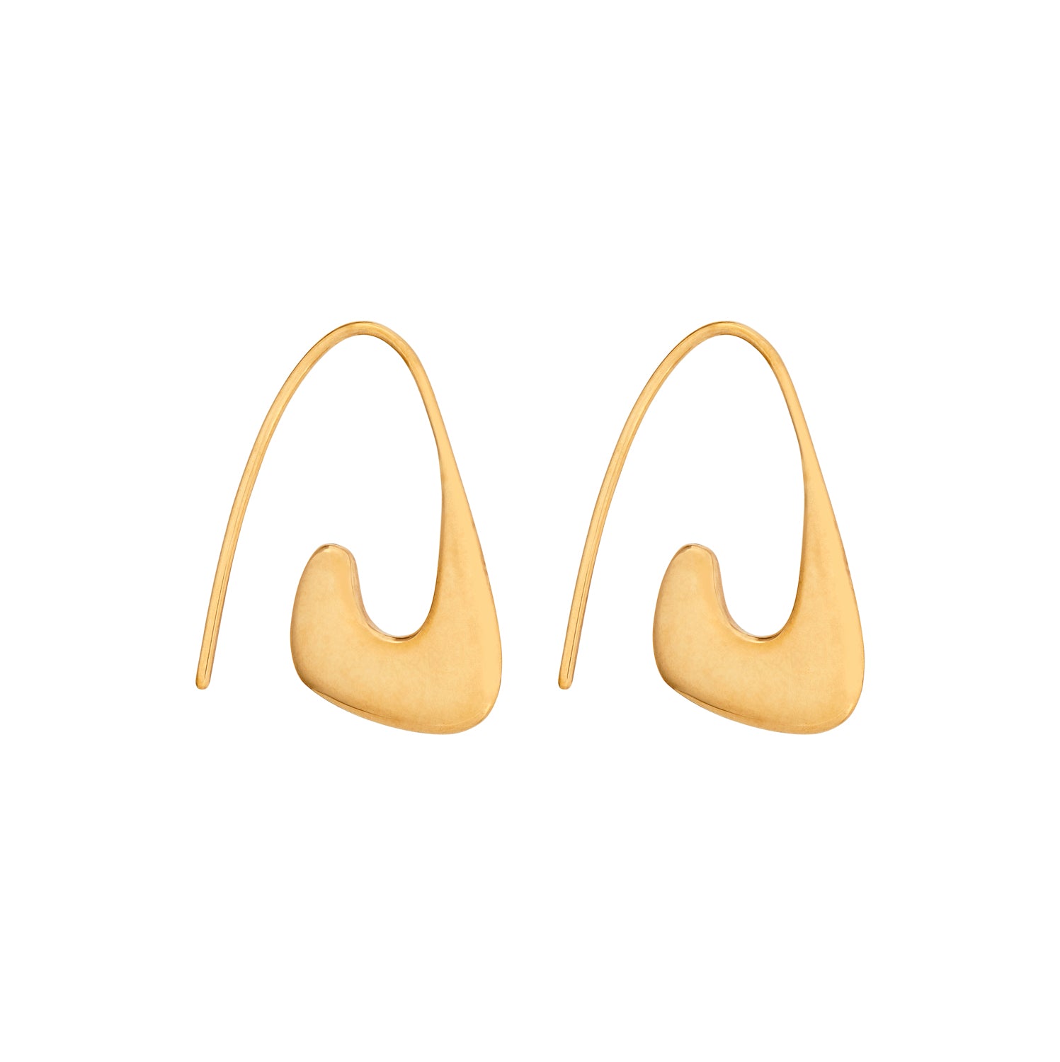 Curb Earrings Gold