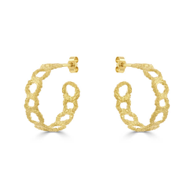 Crown Hoop Earring