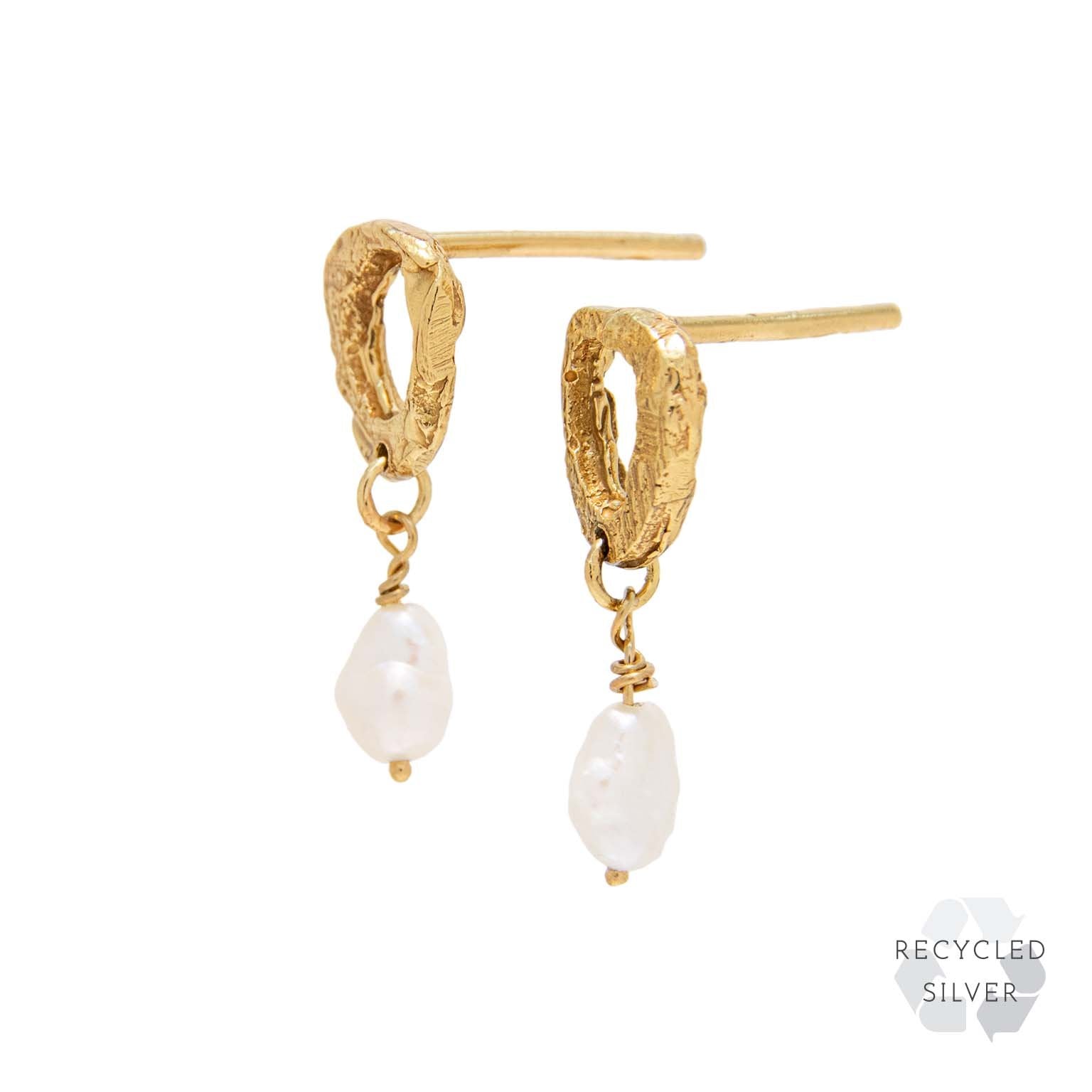 Dio Aurum Recycled Silver Earrings