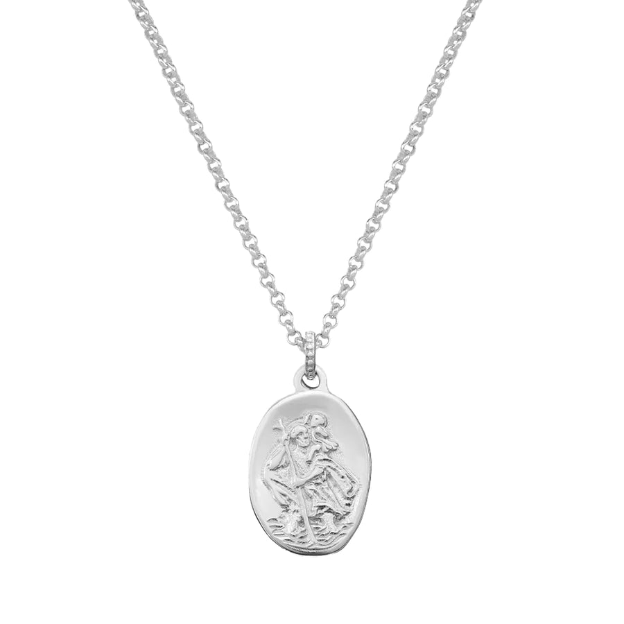 Engravable St. Christopher Story Necklace