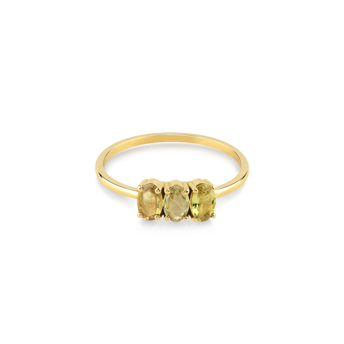 18ct Gold Dumom Yellow Sapphire Ring