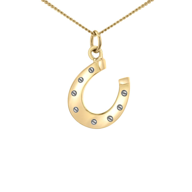 Mini Horseshoe Pendant in Gold