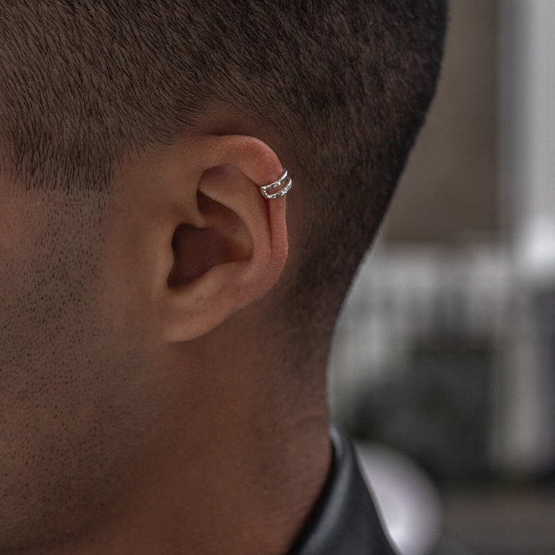 Men's Double Bar Nomad Ear Cuff