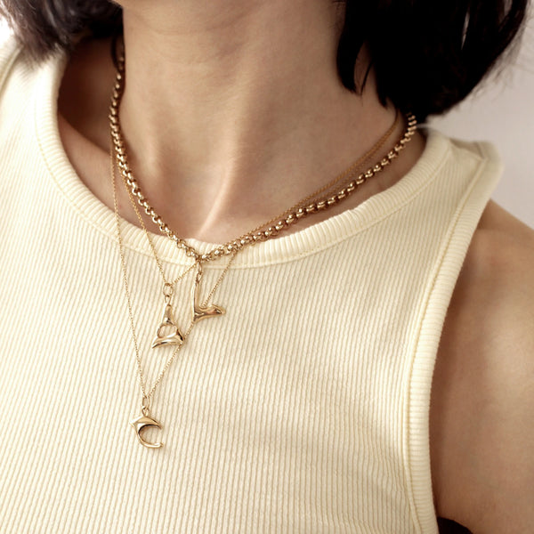 Alphabet Necklace - Gold