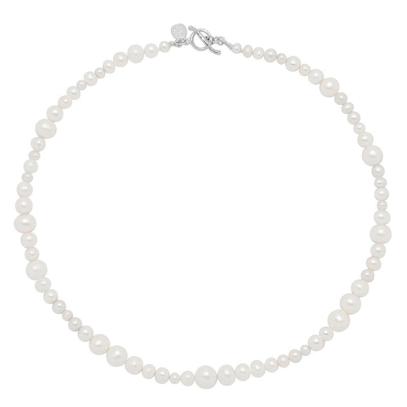 Mixed White Freshwater Pearl Necklace