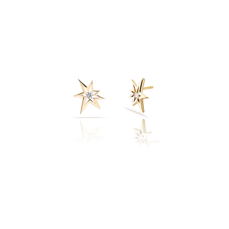 Bang Diamond Studs 18K gold