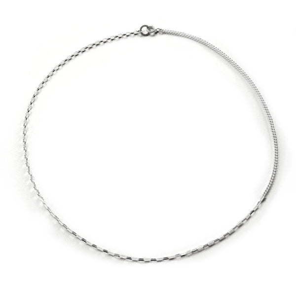 Crux Mix Chain Necklace Silver