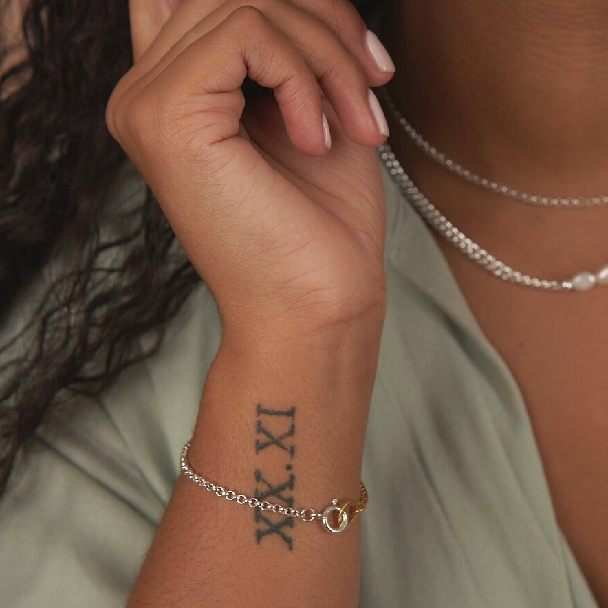Mini Aquila Mixed Chain Bracelet