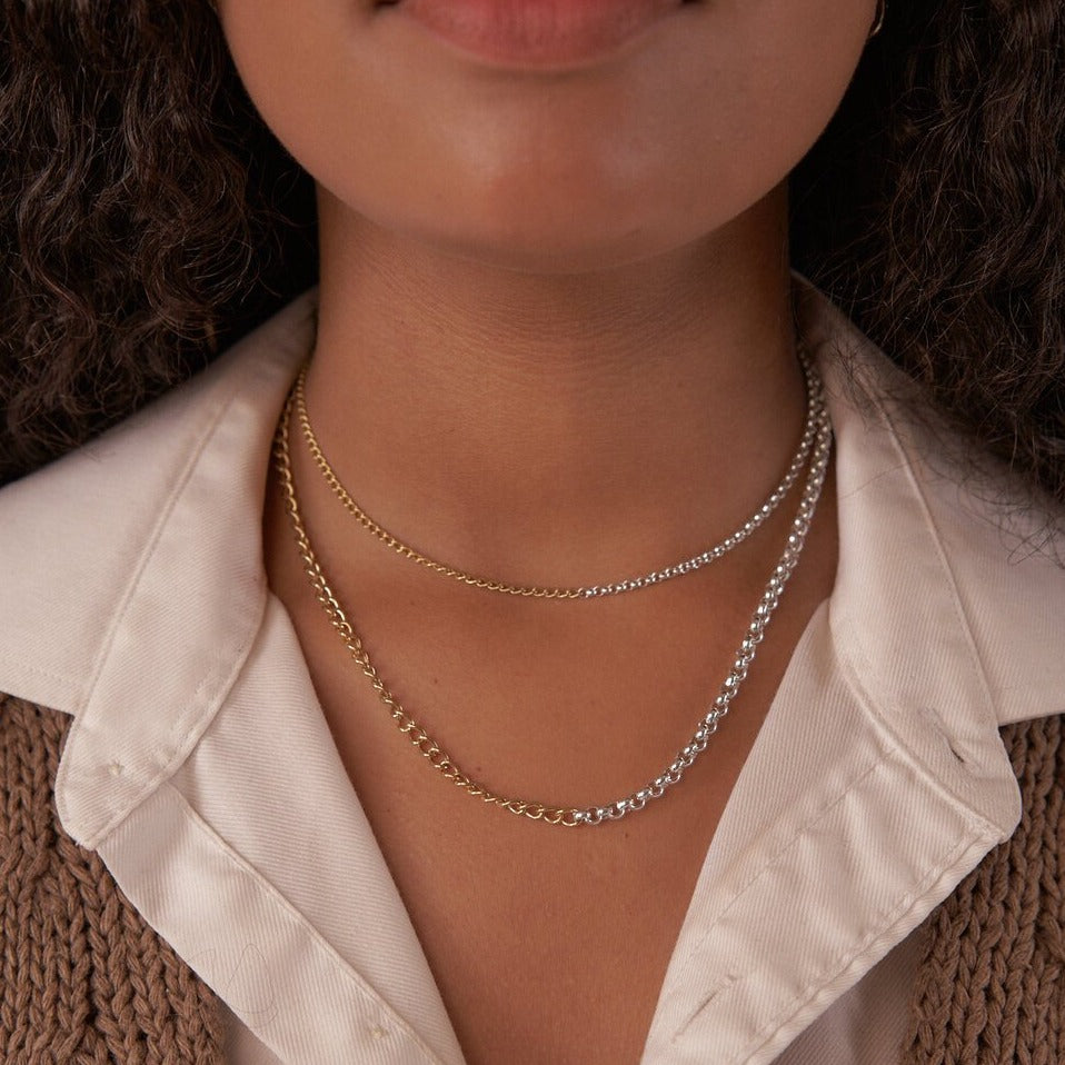 Mini Aquila Mixed Chain Necklace