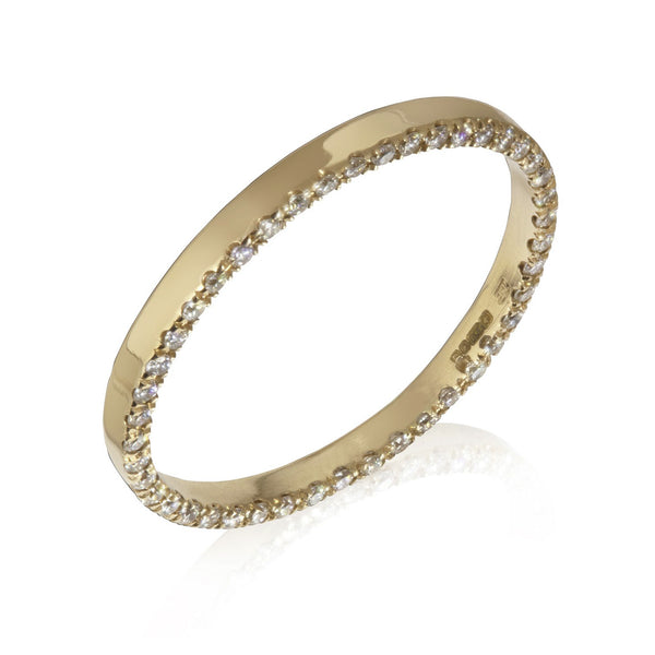 18ct Recycled Gold Diamond Orbit Ring