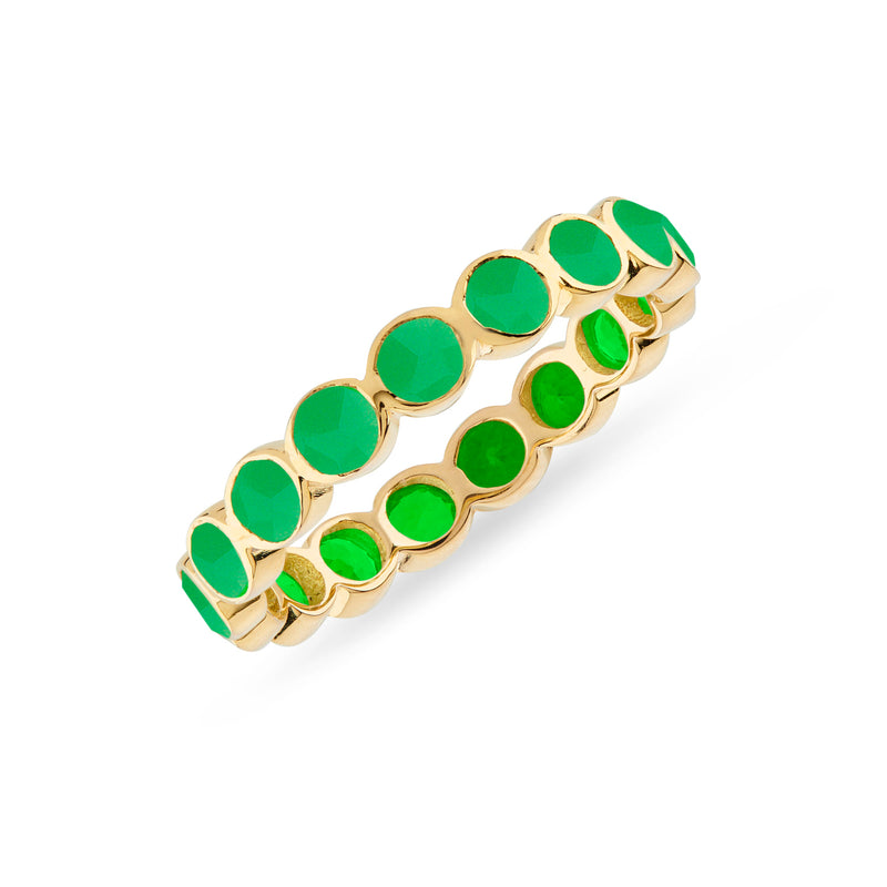 Ortigia Chrysoprase Gold Vermeil Ring