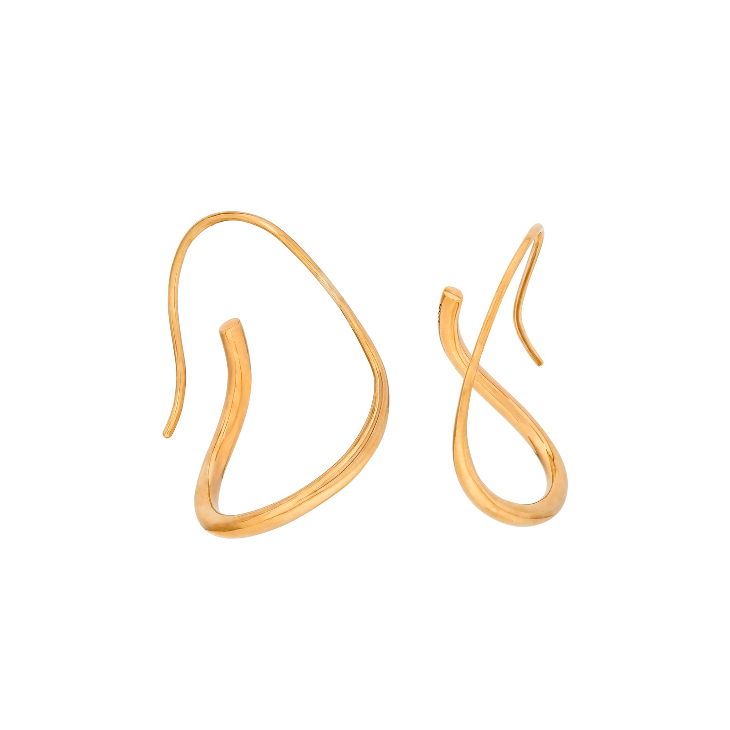 Piega Earrings Gold
