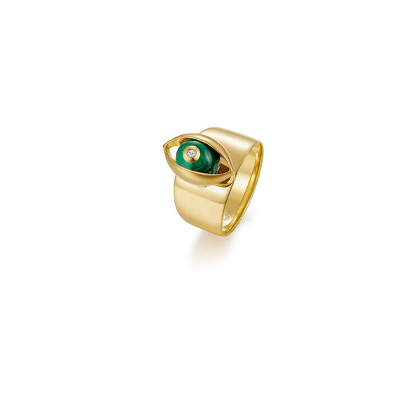 The Eye Ring with Malachite