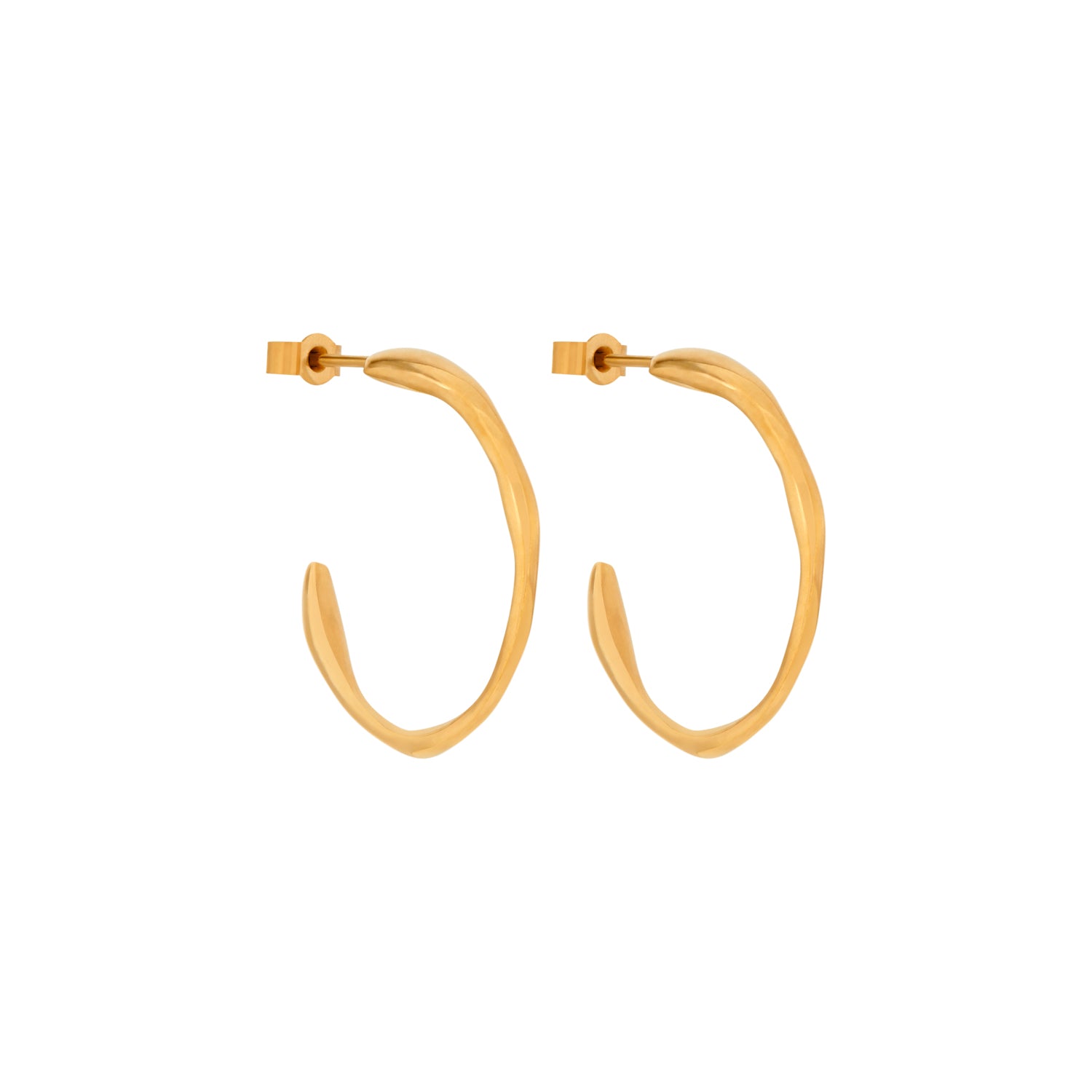 Ripple Earrings Gold