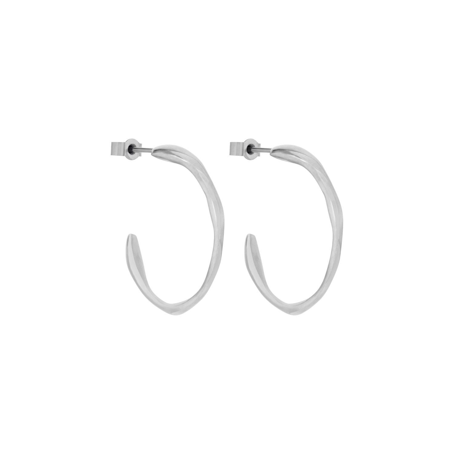 Ripple Earrings Silver