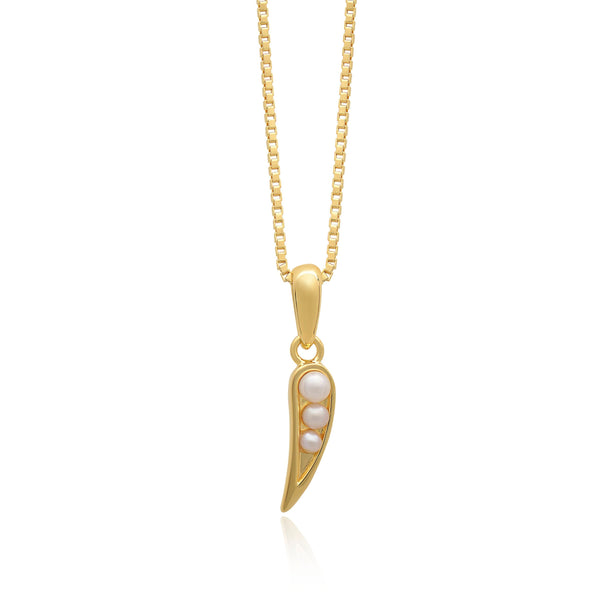 Mini Kindred Pearl Necklace Gold