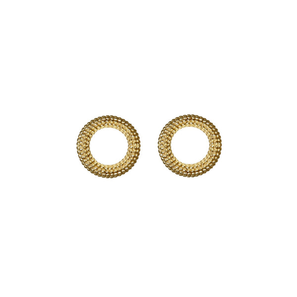 Tyro Yellow Gold Stud Earrings