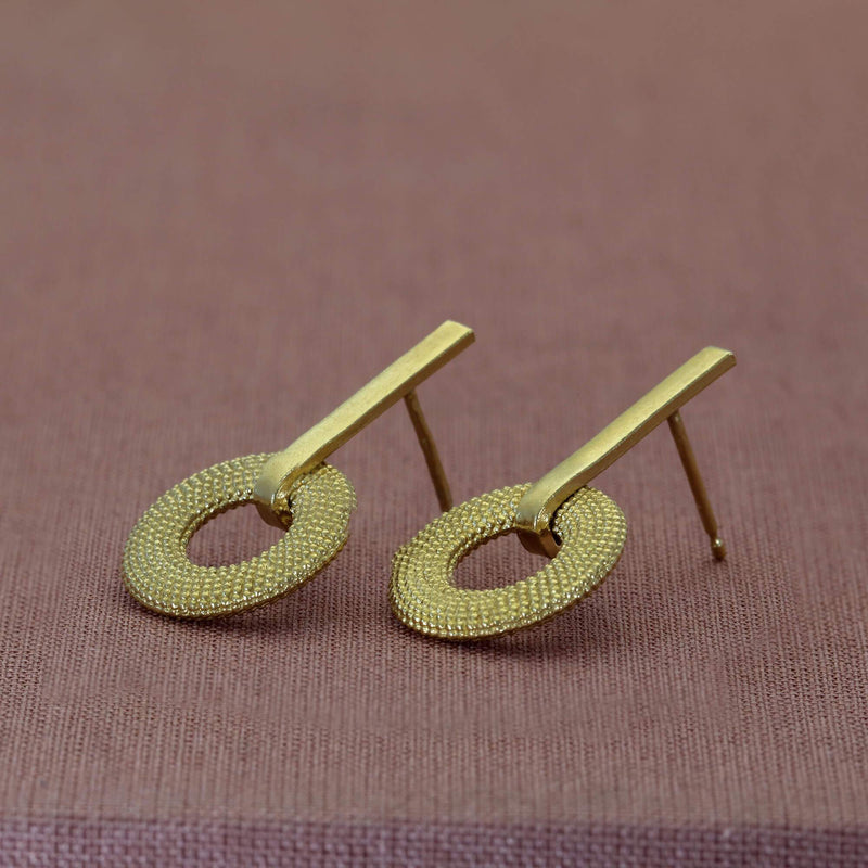 Weol Yellow Gold Drop Earrings