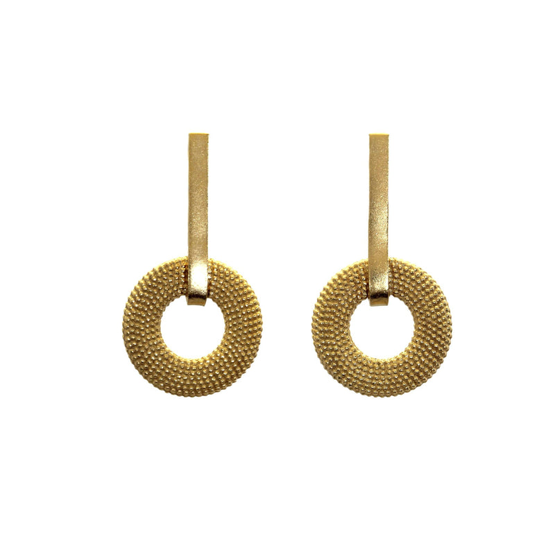 Weol Yellow Gold Drop Earrings