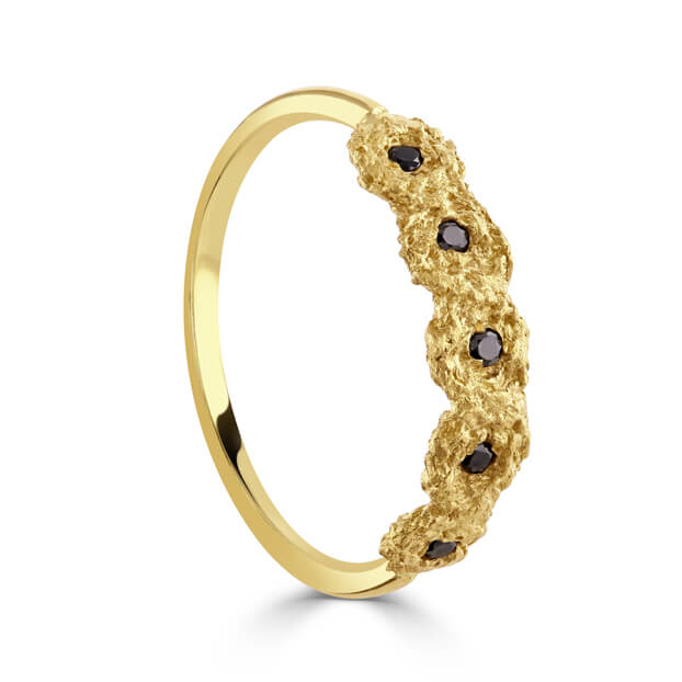 Black Diamond Shisha Tiara Ring