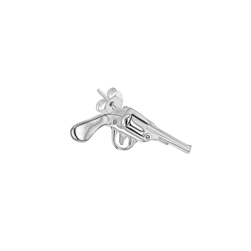 Pistol Stud Earring in Silver