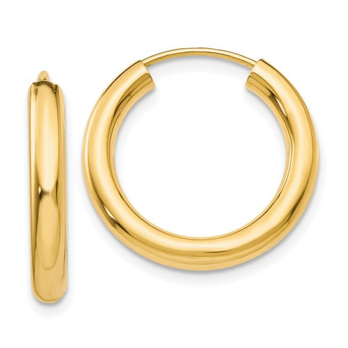 Core 14KT Gold 20mm Hoop Earrings