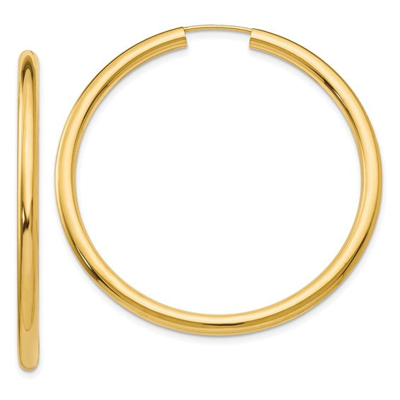 Core 14KT Gold 45mm Hoop Earrings