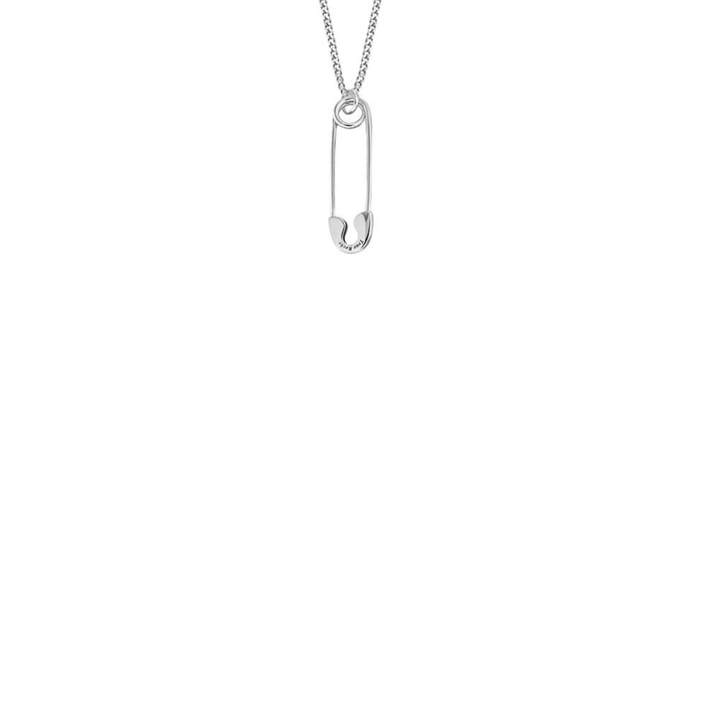 Safety Pin Mini Pendant in Silver