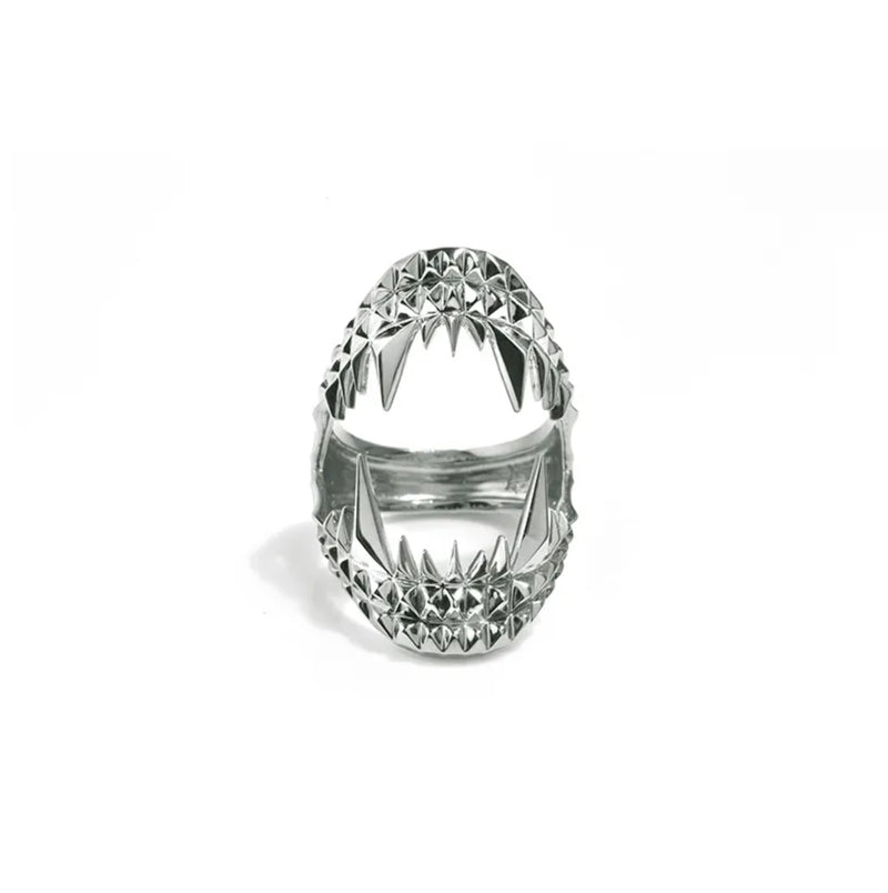 Vampire Bite Ring Silver