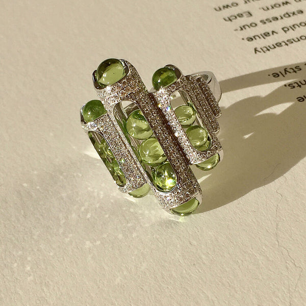 Melody Cocktail Ring Fuli Peridot