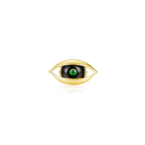 The Eye Brooch with Onyx