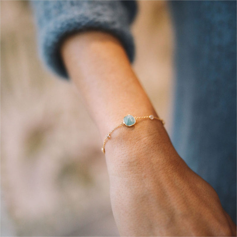 Bracelets & Bangles - Iseo Amazonite & Gold Vermeil Bracelet