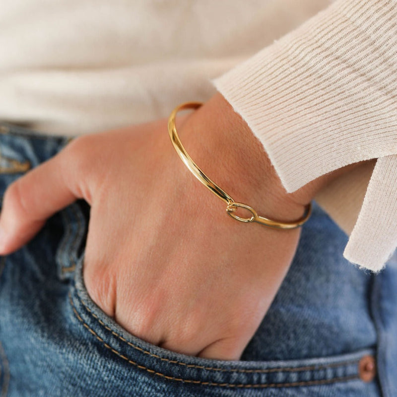 Ledbury Gold Vermeil Hook Bangle