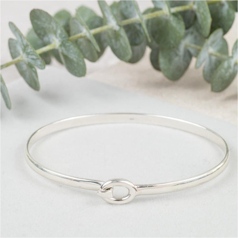 Ledbury Solid Sterling Silver Hook Bangle